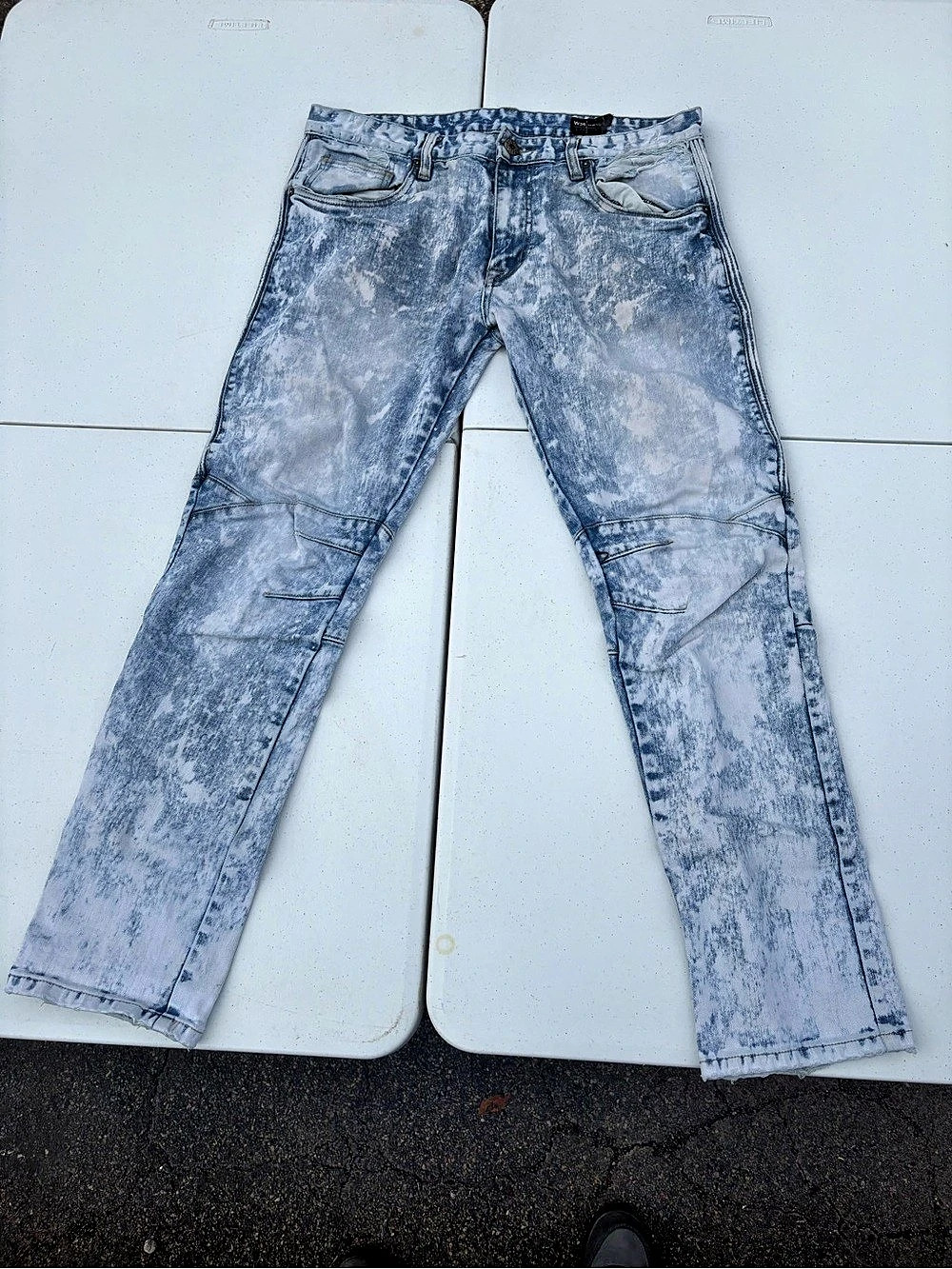Smoke Rise Slim Fit Jeans Blue Waist 36 x 32